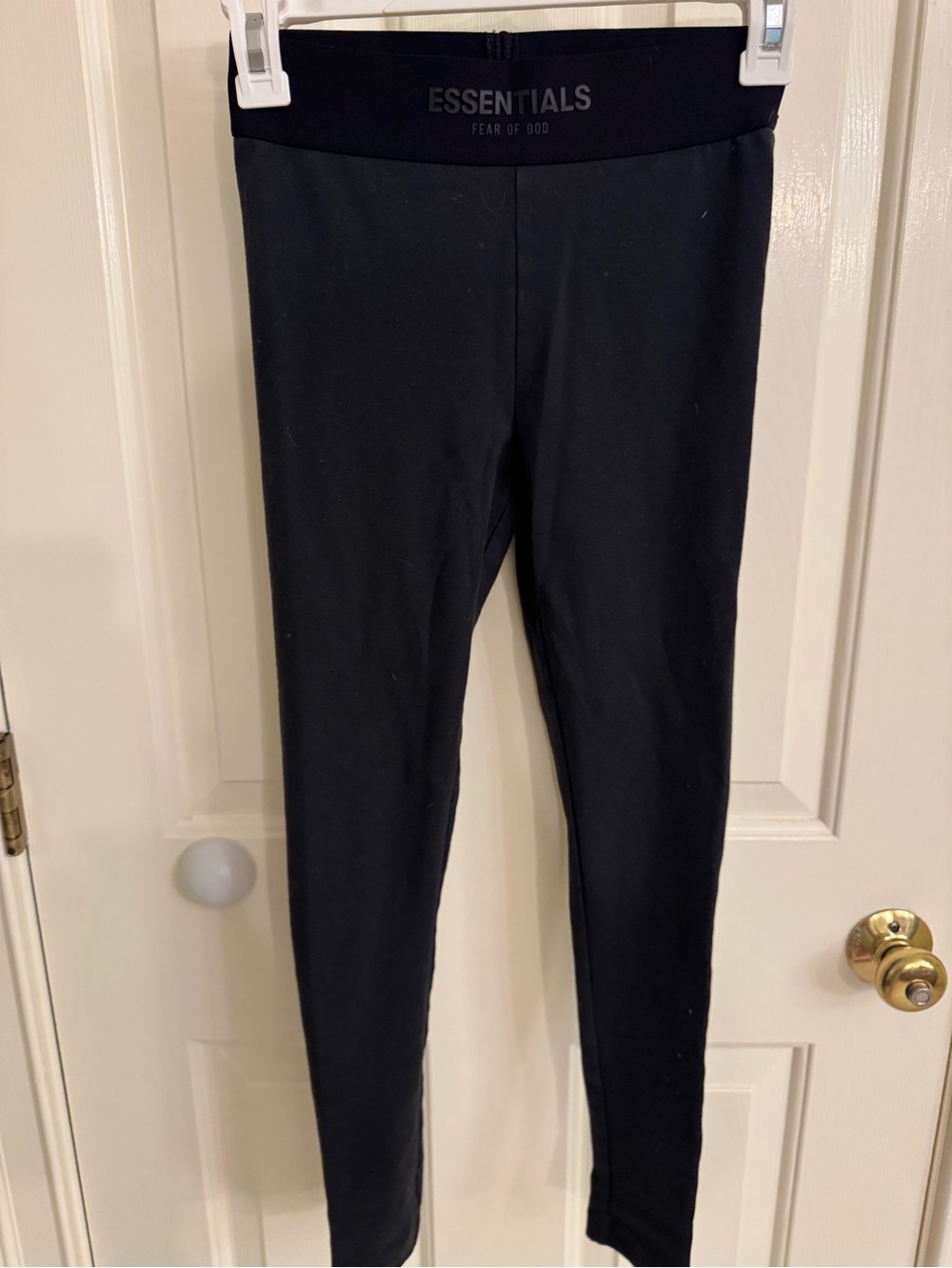 Fear of God ESSENTIALS Girls Size 10 Leggings 2-Piece Bundle Black Gray
